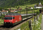 Lokomotiva: Re 460.110-0 | Vlak: IR 2267 ( Zrich HB - Locarno ) | Msto a datum: Amsteg-Silenen 20.05.2005