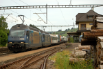 Lokomotiva: Re 465.008-1 + Re 465.007-3 | Vlak: IM 43617 ( Freiburg i.Breisgau - Novara ) | Místo a datum: Mülenen 19.06.2006