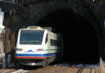Lokomotiva: ETR 470.007 | Vlak: CIS 156 ( Milano Centrale - Stuttgart Hbf. ) | Místo a datum: Wassen 16.03.2006