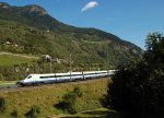 Lokomotiva: ETR 470.053 | Vlak: CIS 155 ( Zürich HB - Trieste Centrale ) | Místo a datum: Ambri-Piota 09.09.2007