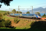 Lokomotiva: ETR 470.055 | Vlak: CIS 57 ( Basel SBB - Trieste Centrale ) | Místo a datum: Kumm 20.09.2009