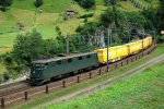 Lokomotiva: Ae 6/6 11495 | Vlak: POST 90804 ( Lugano-Vedeggio - Hrkingen ) | Msto a datum: Wassen 20.06.2006