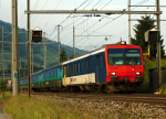 Lokomotiva: 82-33 953-9 | Vlak: IR 3360 ( Frutigen - Bern ) | Místo a datum: Frutigen 20.06.2006