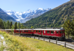 Lokomotiva: ABe 4/4 54 + ABe 4/4 56 | Vlak: R 4629 ( St.Moritz - Tirano ) | Místo a datum: Morteratsch 25.09.2021