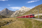 Lokomotiva: ABe 8/12 3506 | Vlak: R 1641 ( St.Moritz - Tirano ) | Místo a datum: Ospizio Bernina 25.09.2021