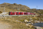 Lokomotiva: ABe 8/12 3508 | Vlak: R 1652 ( Tirano - St.Moritz ) | Místo a datum: Ospizio Bernina 25.09.2021