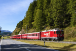 Lokomotiva: Ge 4/4 623 | Vlak: RE 1334 ( St.Moritz - Landquart ) | Místo a datum: Samedan 25.09.2021