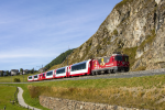 Lokomotiva: Ge 4/4 629 | Vlak: PE 905 Glacier-Express ( St.Moritz - Zermatt ) | Místo a datum: Samedan 25.09.2021