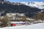 Lokomotiva: Ge 4/4 630 | Vlak: GE 923 Glacier-Express ( St.Moritz - Zermatt ) | Místo a datum: Ilanz 08.02.2022