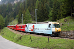 Lokomotiva: Ge 4/4 644 | Vlak: RE 1125 ( Chur - St.Moritz ) | Msto a datum: Preda 04.06.2009