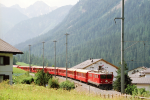 Lokomotiva: Ge 6/6 701 | Vlak: D 534 ( St.Moritz - Chur ) | Místo a datum: Bergün/Bravuogn