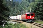 Lokomotiva: Ge 6/6 702 | Vlak: G 5527 ( Landquart - Samedan ) | Místo a datum: Filisur 06.07.1995