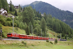 Lokomotiva: Ge 6/6 703 | Vlak: D 540 ( St.Moritz - Chur ) | Místo a datum: Bergün/Bravuogn