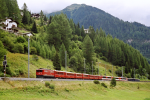 Lokomotiva: Ge 6/6 703 | Vlak: D 540 ( St.Moritz - Chur ) | Místo a datum: Bergün/Bravuogn
