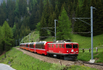 Lokomotiva: Ge 4/4 604 | Vlak: D 961 Bernina-Express ( Davos-Platz - Tirano ) | Msto a datum: Preda 04.06.2009