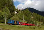 Lokomotiva: Ge 4/4 652 | Vlak: RE 1164 ( St.Moritz - Chur ) | Msto a datum: Bergn/Bravuogn 03.06.2009