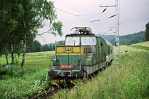 Lokomotiva: 110.147-6 | Vlak: Os 20906 ( Rybnk - Lipno nad Vltavou ) | Msto a datum: Rybnk 10.07.1998