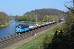 Lokomotiva: 130.012-8 | Vlak: Nex 60106 ( Ostrava levé n. - Hněvice seř.n. ) | Místo a datum: Týnec nad Labem   19.04.2019