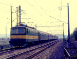 Lokomotiva: 141.025-7 | Vlak: Os 9670 ( Most - Chomutov ) | Místo a datum: Most 10.05.1990