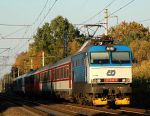 Lokomotiva: 151.004-9 | Vlak: Ex 144 Landek ( Žilina - Praha hl.n. ) | Místo a datum: Jeseník nad Odrou 20.10.2012