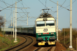 Lokomotiva: 151.016-3 | Vlak: EC 142 Odra ( Žilina - Praha hl.n. ) | Místo a datum: Osek nad Bečvou 17.04.2010