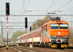 Lokomotiva: 151.019-7 | Vlak: Ex 144 Landek ( Žilina - Praha hl.n. ) | Místo a datum: Polanka nad Odrou výh. 18.04.2012