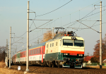 Lokomotiva: 151.023-9 | Vlak: Ex 145 Landek ( Praha hl.n. - Žilina ) | Místo a datum: Starý Kolín   07.03.2012