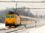 Lokomotiva: 162.116-8 | Vlak: IC 1005 RegioJet ( Praha hl.n. - Havířov ) | Místo a datum: Jistebník 28.01.2013
