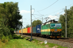 Lokomotiva: 163.010-2 | Vlak: Nex 54123 ( Praha-Uhnves - Lpa nad Devnic ) | Msto a datum: Chvaletice 16.07.2009