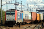 Lokomotiva: 186.182-2 ( METRANS ) | Vlak: Nex 241733 ( Praha-Uhříněves - Dunajská Streda ) | Místo a datum: Praha-Uhříněves 10.09.2011
