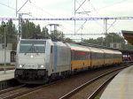 Lokomotiva: 186.187-1 ( METRANS )   | Vlak: IC 1010 ( Havířov - Praha hl.n. ) | Místo a datum: Kolín 26.09.2012