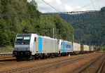 Lokomotiva: 186.275-1 ( METRANS ) + 186.289-4 ( METRANS ) | Vlak: Nex 42313 | Místo a datum: Prostřední Žleb 01.08.2014