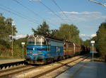 Lokomotiva: 230.056-4 + 230.058-0 | Vlak: Pn 62802 ( Brno-Malomice - esk Budjovice se.n. ) | Msto a datum: Doln Louky   29.08.2012