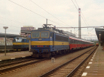 Lokomotiva: 362.167-1 | Vlak: EC 173 Vindobona ( Berlin Hbf. - Wien Südbf. ) | Místo a datum: Praha-Holešovice   12.08.1994