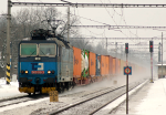 Lokomotiva: 363.018-3 | Vlak: Nex 55021 ( Praha-Uhříněves - Havířov ) | Místo a datum: Jistebník 28.01.2013