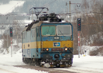 Lokomotiva: 363.041-5 | Vlak: Lv 75406 ( Tbor - Praha-Libe ) | Msto a datum: Olbramovice 12.02.2010