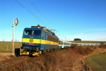 Lokomotiva: 363.076-1 | Vlak: R 11060 ( Milano Centrale - Praha hl.n. ) | Msto a datum: Stezim 30.12.2008