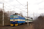 Lokomotiva: 363.108-2 | Vlak: R 870 Punkva ( Brno hl.n. - Praha hl.n. ) | Msto a datum: Star Koln 10.03.2009