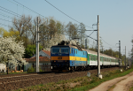 Lokomotiva: 363.111-6 | Vlak: R 868 Slavkov ( Brno hl.n. - Praha hl.n. ) | Msto a datum: Zbo nad Labem 13.04.2009