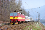 Lokomotiva: 372.015-8 | Vlak: Nex 42571 ( Dresden-Friedrichstadt - Lovosice jih ) | Místo a datum: Dolní Zálezly 03.04.1997