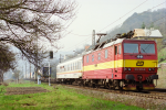 Lokomotiva: 372.015-8 | Vlak: Nex 42572 ( Lovosice jih - Dresden-Friedrichstadt ) | Místo a datum: Dolní Zálezly 03.04.1997
