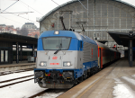 Lokomotiva: 380.008-3 | Vlak: IC 571 Zdenk Fibich ( Praha hl.n. - Beclav ) | Msto a datum: Praha hl.n.   06.01.2011