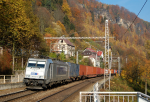 Lokomotiva: 386.007-9 ( METRANS ) | Vlak: Nex 43321 | Místo a datum: Dolní Žleb 31.10.2015