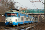 Lokomotiva: 451.019-4 | Vlak: Os 9123 ( Praha hl.n. - Beneov u Prahy ) | Msto a datum: Beneov u Prahy 27.02.2006