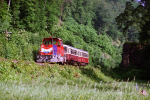 Lokomotiva: 708.002-1 | Vlak: Os 9207 ( Čerčany - Světlá nad Sázavou ) | Místo a datum: Hvězdonice 15.06.1996