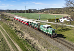 Lokomotiva: 710.869-9 + 720.509-9  | Vlak: Os 98089 ( Beneov u Prahy - Ledeko ) | Msto a datum: Ltn 29.03.2024