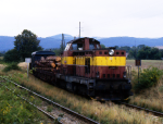 Lokomotiva: 735.143-0 | Vlak: Mn 87562 ( Zadn Teb - Lochovice ) | Msto a datum: Lochovice 14.09.1995