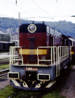 Lokomotiva: 742.178-7 ( T466.2178 ) | Místo a datum: Děčín hl.n. 28.07.1987