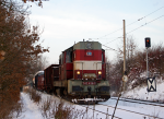 Lokomotiva: 742.436-9 | Vlak: Mn 88241 ( Branice - Tbor ) | Msto a datum: Tbor 02.12.2010