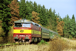 Lokomotiva: 749.100-4 | Vlak: Sp 1971 ( Vesel nad Lunic - Gmnd N ) | Msto a datum: esk Velenice 02.11.1999